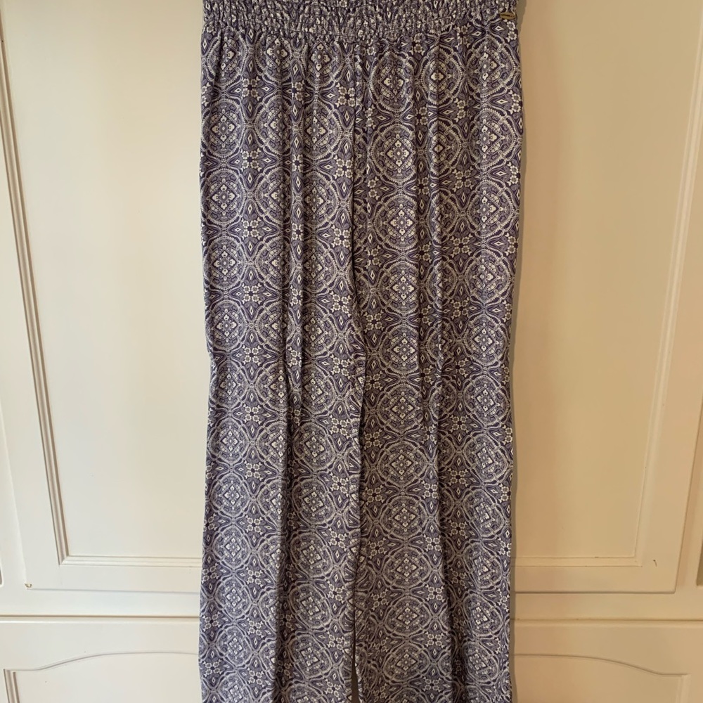 BLUE/ WHITE PALAZZO PANTS